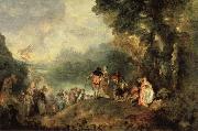 Jean-Antoine Watteau Embarkation from Cythera oil on canvas
